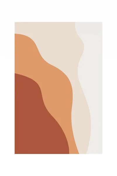 抽象的なボヘミアン壁画の装飾ポスター 抽象的なミニマリストの壁の装飾印刷可能なポスター ブーホー世紀半ばのウォールアートポスター — ストック写真