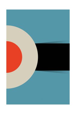 Bauhaus Art Wall Decor. Printable Geometric Home Decor. Nordic Bauhaus Retro Wall Decor