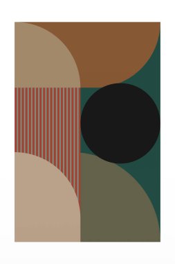 Bauhaus Art Wall Decor. Printable Geometric Home Decor. Nordic Bauhaus Retro Wall Decor
