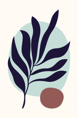 Boho Botanik Yaprakları Duvar Sanatı. Botanik Boho Shapes Duvar Dekoru. Yazdırılabilir Boho Ev Dekoru