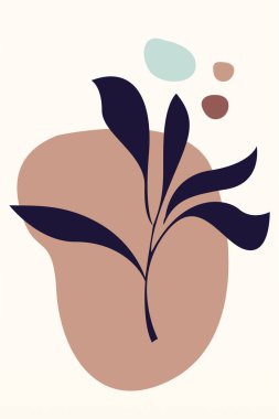 Boho Botanik Yaprakları Duvar Sanatı. Botanik Boho Shapes Duvar Dekoru. Yazdırılabilir Boho Ev Dekoru