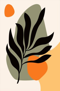 Boho Botanik Yaprakları Duvar Sanatı. Botanik Boho Shapes Duvar Dekoru. Yazdırılabilir Boho Ev Dekoru