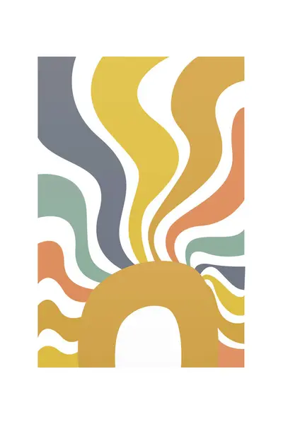 Boho Διακόσμηση Τοίχου Εκτύπωση Αφίσας Μποέμικη Διακόσμηση Τοίχου Εκτυπώσιμη Τέχνη — Φωτογραφία Αρχείου