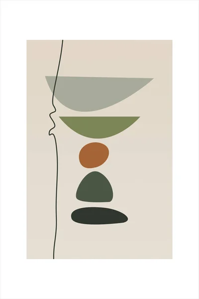 Настенный Плакат Бохо Печати Украшений Богемский Декор Стен Печатное Настенное — стоковое фото