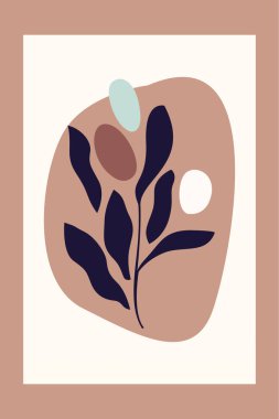 Boho Botanik Yaprakları Duvar Sanatı. Botanik Boho Shapes Duvar Dekoru. Yazdırılabilir Boho Ev Dekoru