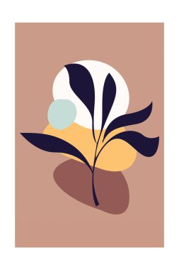 Boho Botanik Yaprakları Duvar Sanatı. Botanik Boho Shapes Duvar Dekoru. Yazdırılabilir Boho Ev Dekoru