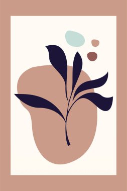 Boho Botanik Yaprakları Duvar Sanatı. Botanik Boho Shapes Duvar Dekoru. Yazdırılabilir Boho Ev Dekoru