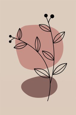 Boho Botanik Yaprakları Duvar Sanatı. Botanik Boho Shapes Duvar Dekoru. Yazdırılabilir Boho Ev Dekoru