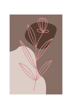 Boho Botanik Yaprakları Duvar Sanatı. Botanik Boho Shapes Duvar Dekoru. Yazdırılabilir Boho Ev Dekoru