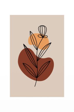 Boho Botanik Yaprakları Duvar Sanatı. Botanik Boho Shapes Duvar Dekoru. Yazdırılabilir Boho Ev Dekoru