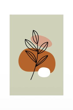 Boho Botanik Yaprakları Duvar Sanatı. Botanik Boho Shapes Duvar Dekoru. Yazdırılabilir Boho Ev Dekoru