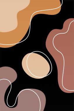 Minimalist Boho Soyut Arkaplan Sanat Duvarı Dekoratörü