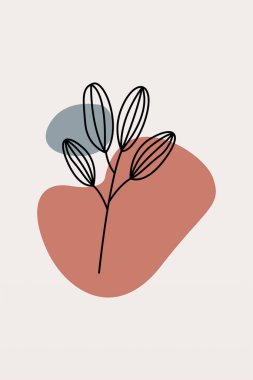 Boho Botanik Yaprakları Duvar Sanatı. Botanik Boho Shapes Duvar Dekoru. Yazdırılabilir Boho Ev Dekoru