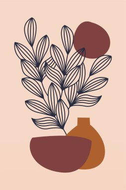 Boho Botanik Yaprakları Duvar Sanatı. Botanik Boho Shapes Duvar Dekoru. Yazdırılabilir Boho Ev Dekoru