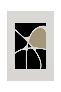 Soyut Japon Duvar Sanatı Dekorasyonu. Dijital Boho Yazdırılabilir Duvar Sanatı. Minimalist Geometrik Duvar Dekorasyonu