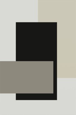 Soyut Japon Duvar Sanatı Dekorasyonu. Dijital Boho Yazdırılabilir Duvar Sanatı. Minimalist Geometrik Duvar Dekorasyonu