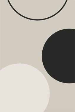 Orta Çağ Modern Duvar Sanatı Baskısı. Bej Duvar Sanat Dekorasyonu. Minimalist Duvar Dekorasyonu