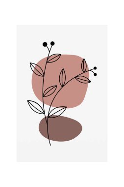 Boho Botanik Yaprakları Duvar Sanatı. Botanik Boho Shapes Duvar Dekoru. Yazdırılabilir Boho Ev Dekoru