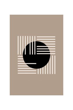 Soyut Japon Duvar Sanatı Dekorasyonu. Dijital Boho Yazdırılabilir Duvar Sanatı. Minimalist Geometrik Duvar Dekorasyonu