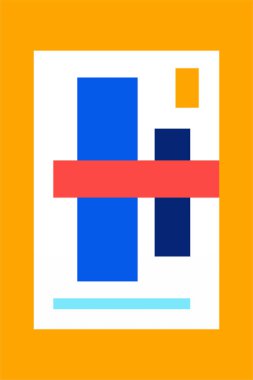 Soyut geometrik şekiller duvar sanat dekorasyonu. Soyut dikdörtgen duvar dekoru posteri. Yazdırılabilir soyut duvar dekoru posteri