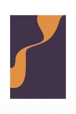 Soyut minimalist duvar dekorasyonu posteri. Orta çağ modern duvar sanatı. Minimalist orta çağ modern baskısı