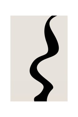 Soyut minimalist duvar dekorasyonu posteri. Orta çağ modern duvar sanatı. Minimalist orta çağ modern baskısı