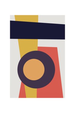 Soyut minimalist duvar dekorasyonu posteri. Orta çağ modern duvar sanatı. Minimalist orta çağ modern baskısı