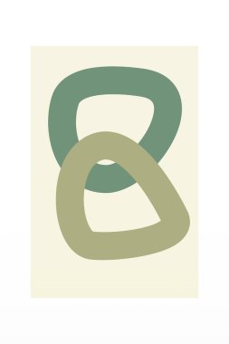 Orta Çağ Modern Duvar Sanatı Baskısı. Bej Duvar Sanat Dekorasyonu. Minimalist Duvar Dekorasyonu