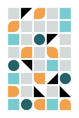 Bauhaus Art Wall Decor. Printable Geometric Home Decor. Nordic Bauhaus Retro Wall Decor