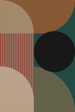 Bauhaus Art Wall Decor. Printable Geometric Home Decor. Nordic Bauhaus Retro Wall Decor