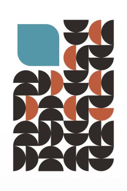 Bauhaus Art Wall Decor. Printable Geometric Home Decor. Nordic Bauhaus Retro Wall Decor