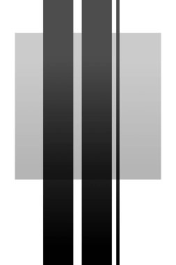 Soyut geometrik şekil gri ölçekli duvar dekoru. Yazdırılabilir geometrik duvar dekorasyonu posteri