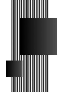 Soyut geometrik şekil gri ölçekli duvar dekoru. Yazdırılabilir geometrik duvar dekorasyonu posteri