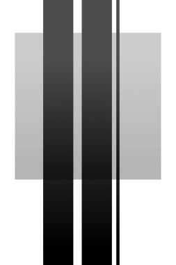 Soyut geometrik şekil gri ölçekli duvar dekoru. Yazdırılabilir geometrik duvar dekorasyonu posteri