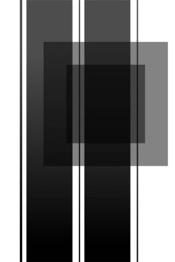 Soyut geometrik şekil gri ölçekli duvar dekoru. Yazdırılabilir geometrik duvar dekorasyonu posteri