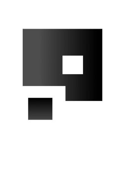 Soyut geometrik şekil gri ölçekli duvar dekoru. Yazdırılabilir geometrik duvar dekorasyonu posteri