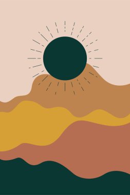 Bohem duvar dekoru. Orta Doğu duvar dekorasyonu arka planı. Yazdırılabilir çöl duvarı sanat dekorasyonu