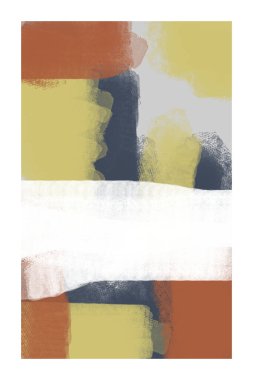 Yazdırılabilir soyut fırça, suluboya duvar dekorasyonu posteri. Soyut fırça duvar dekoru