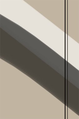 Minimalist soyut fırça, basılabilir duvar sanatı. Modern Nötr Galeri Duvar Dekorasyonu. 