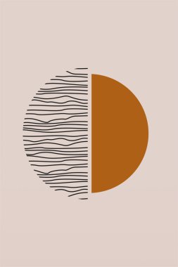 Tarafsız Soyut Duvar Sanatı. Minimalist Geometrik Yazdırılabilir. Soyut Boho Yazdırılabilir Duvar Dekoru