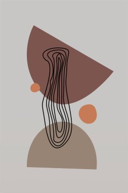 Tarafsız Soyut Duvar Sanatı. Minimalist Geometrik Yazdırılabilir. Soyut Boho Yazdırılabilir Duvar Dekoru