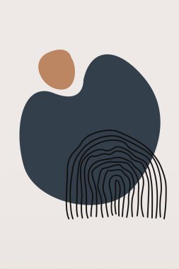 Tarafsız Soyut Duvar Sanatı. Minimalist Geometrik Yazdırılabilir. Soyut Boho Yazdırılabilir Duvar Dekoru