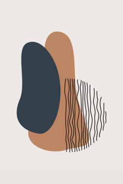 Tarafsız Soyut Duvar Sanatı. Minimalist Geometrik Yazdırılabilir. Soyut Boho Yazdırılabilir Duvar Dekoru