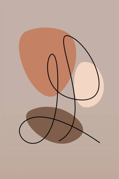 Стены украшения кривых линий и абстрактных форм. Нить линии стены художественное оформление. Абстрактная форма плаката