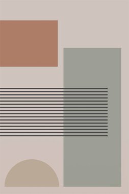 Soyut Poster, Orta Çağ Modern, Renkli Yazdırma, Geometrik Resim Yazdırma, Geometrik Şekiller, Çağdaş Yazdırma, Soyut Duvar Sanatı