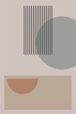 Soyut Poster, Orta Çağ Modern, Renkli Yazdırma, Geometrik Resim Yazdırma, Geometrik Şekiller, Çağdaş Yazdırma, Soyut Duvar Sanatı