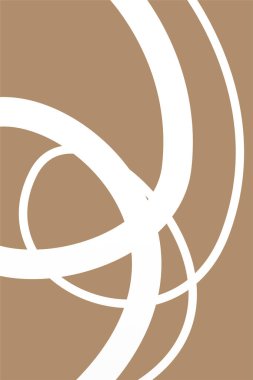 Orta Çağ Modern, Bej Siyah Duvar Sanatı, Minimalist Çizgiler Sanatı, Orta Yüzyıl Posteri