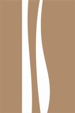 Orta Çağ Modern, Bej Siyah Duvar Sanatı, Minimalist Çizgiler Sanatı, Orta Yüzyıl Posteri