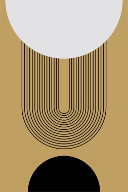 Geometrik Gökkuşağı Kemer Arkaplanı. Orta Çağ Modern Gökkuşağı Arkaplan Çizimi