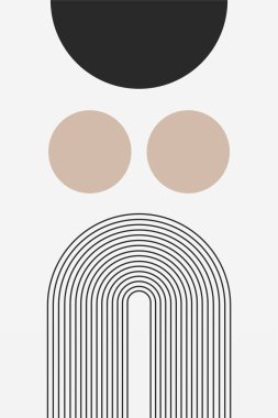 Geometrik Gökkuşağı Kemer Arkaplanı. Orta Çağ Modern Gökkuşağı Arkaplan Çizimi